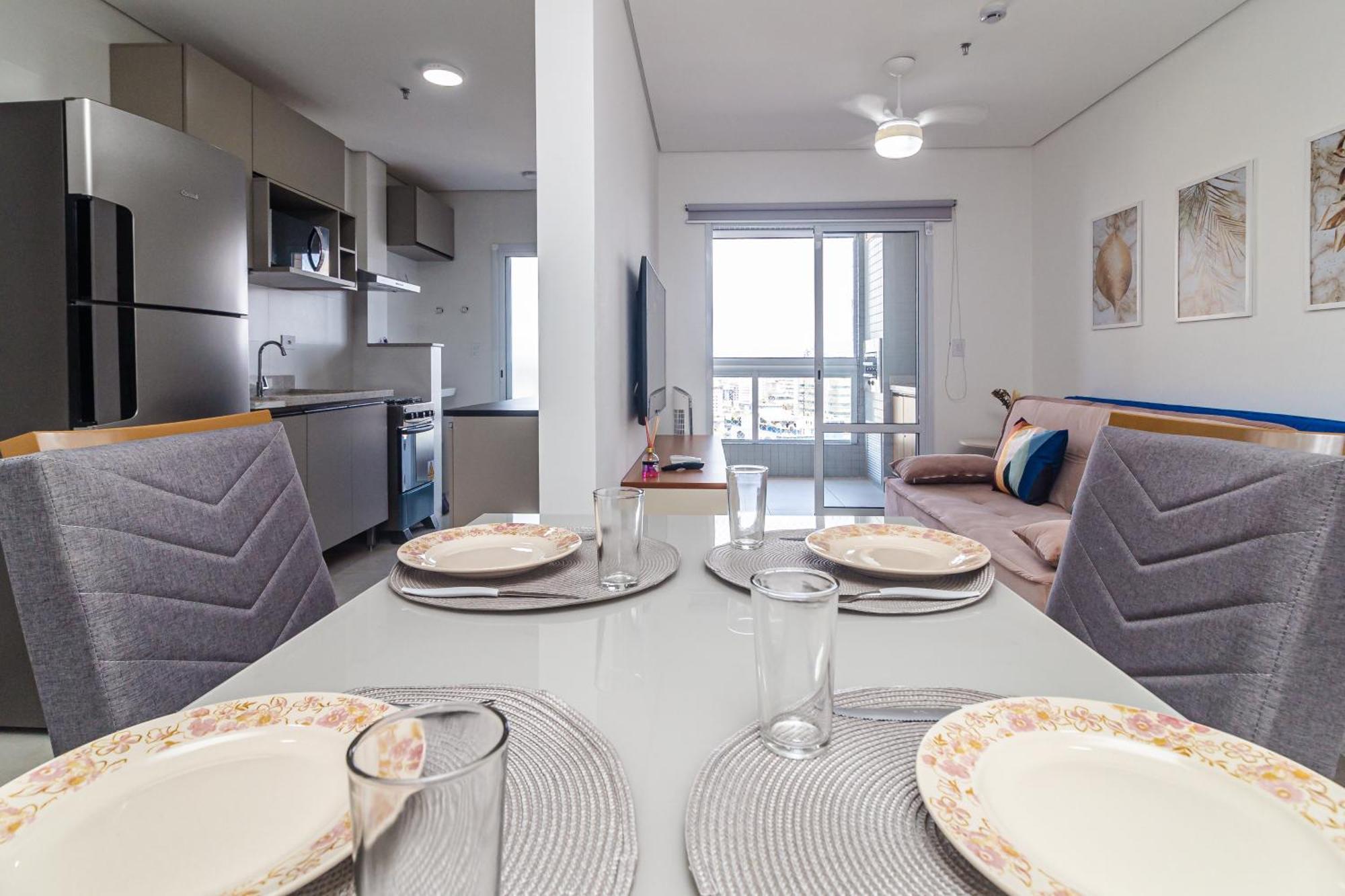 Apto Otima Localizacao A 100M Da Praia, Piscina, Ar Condicionado, Garagem E Portaria 24H 大普拉亚 外观 照片